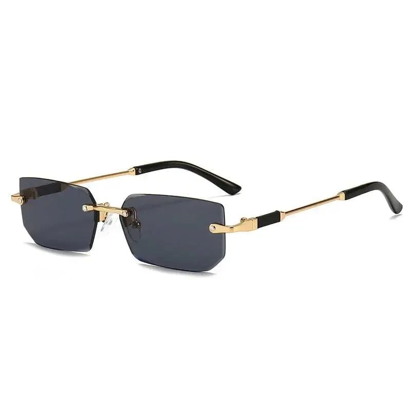 Rimless Sunglasses for Stylish UV Protection and Fashionable Eyewear