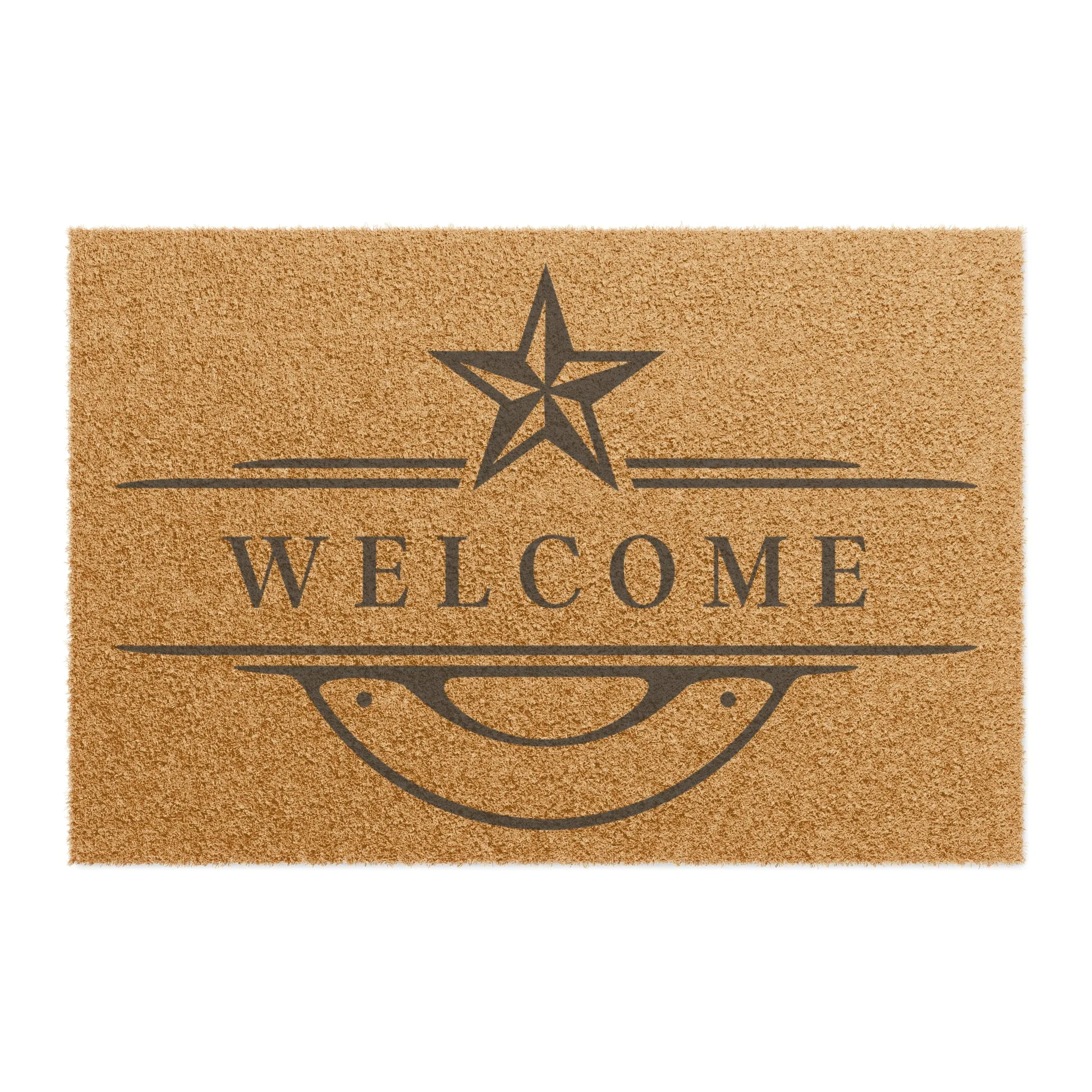 Southern Star Western Door Mat, Heavy Duty Coir Welcome Mat