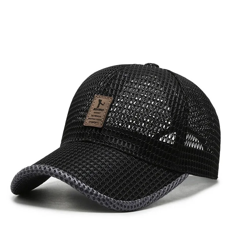 Summer Breathable Mesh Baseball Cap Women Men UV Protection Outdoor Riding Fishing Tennis Golf Caps Fashion Panama Sport Hat