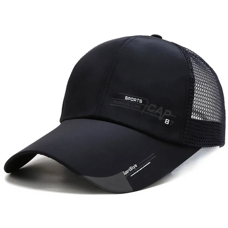 Summer Breathable Mesh Baseball Cap Women Men UV Protection Outdoor Riding Fishing Tennis Golf Caps Fashion Panama Sport Hat