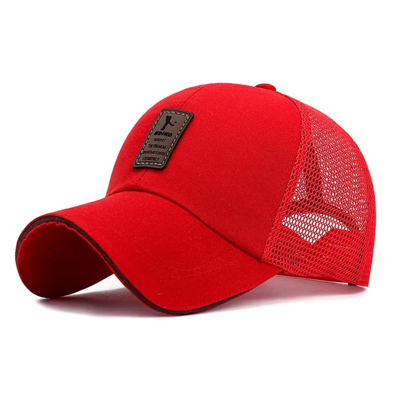 Summer Breathable Mesh Baseball Cap Women Men UV Protection Outdoor Riding Fishing Tennis Golf Caps Fashion Panama Sport Hat