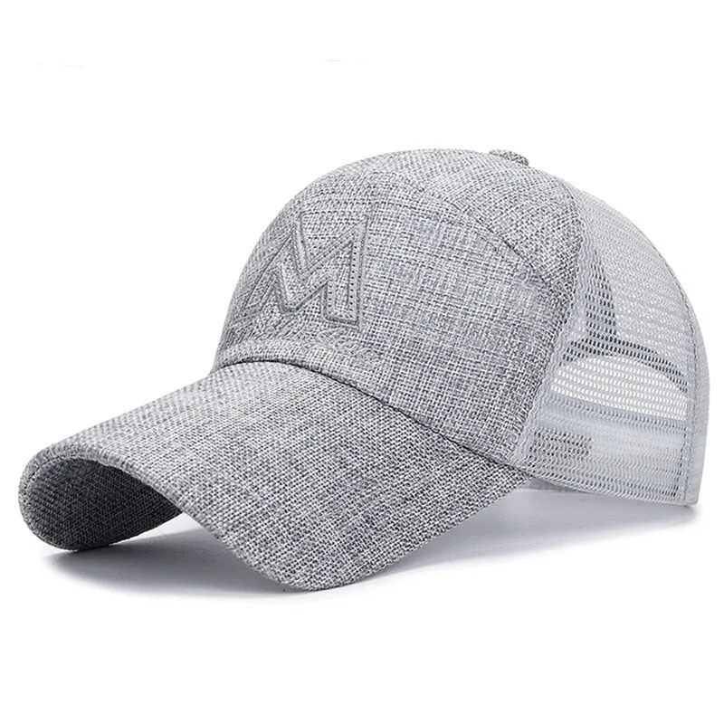 Summer Breathable Mesh Baseball Cap Women Men UV Protection Outdoor Riding Fishing Tennis Golf Caps Fashion Panama Sport Hat