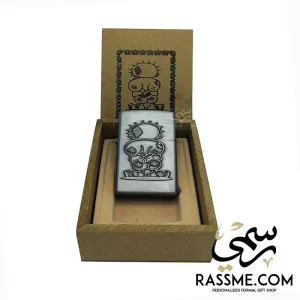 Windproof Lighter Handala Silver - Free Engraving